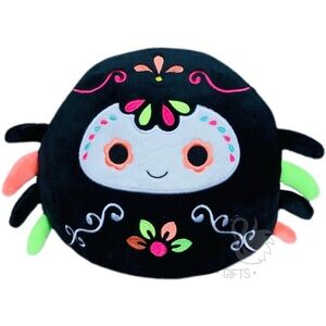 Squishmallow 8” Colorful Plush Spider Toy
